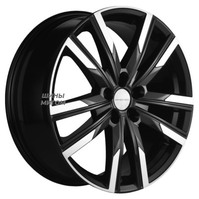 Диски Khomen Wheels 7.5x19/5x100 ET28 D57.1 KHW1905 (FAW Bestune T77) Black-FP