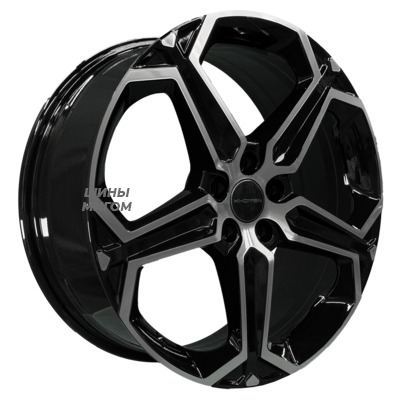 Khomen Wheels 7.5x19/5x114.3 ET40 D64.1 KHW1909 (Haval F7/F7x) Black-FP