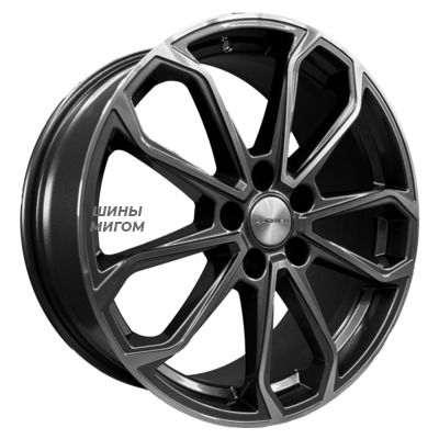 Khomen Wheels 7x18/5x114.3 ET48.5 D67.1 KHW1816 (Kia Sportage) Black-FP