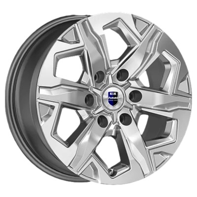 Диски K&K 7.5x17/6x139.7 ET36 D100.1 Тейт (КС1050) Дарк платинум Диски K&K 7.5x17/6x139.7 ET36 D100.1 Тейт (КС1050) Дарк платинум