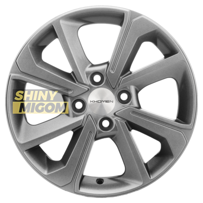 Диски Khomen Wheels 6x15/4x100 ET46 D54.1 KHW1501 (Rio II) G-Silver