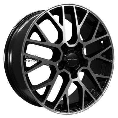 Khomen Wheels 7x18/5x108 ET47 D60.1 KHW1818 (Chery Tiggo 8 (Pro/Pro Max)) Black-FP