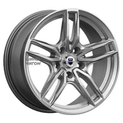K&K 8x17/5x108 ET35 D67.1 Бартон (КС1110) Дарк платинум