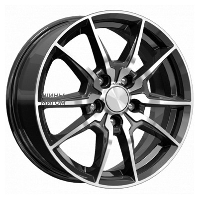 K&K 6.5x16/5x100 ET48 D56.1 Адамар-оригинал (КС886) Алмаз черный