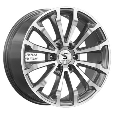 Premium Series 8.5x20/6x139.7 ET25 D106.1 КР006 (Land Cruiser Prado) Diamond Gloss Graphite