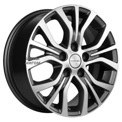 Khomen Wheels 6.5x16/5x110 ET46 D63.3 KHW1608 (Changan CS35 Plus) Gray-FP