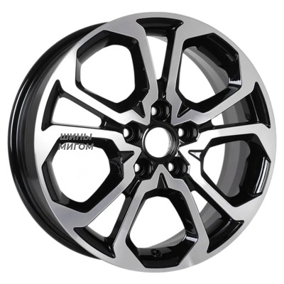 K&K 6.5x17/5x114.3 ET50 D66.1 Ortus (КС767) (Arkana) Алмаз черный