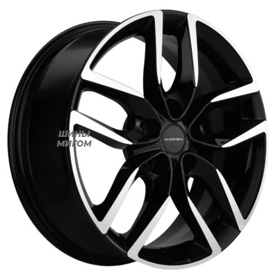Khomen Wheels 6.5x17/5x112 ET38 D57.1 KHW 1708 BLACK-FP