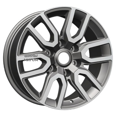 Khomen Wheels 8x17/6x139.7 ET45 D93.1 KHW1723 (Mazda BT50) Gray