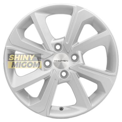 Диски Khomen Wheels 6x15/4x100 ET48 D54,1 KHW1501 (Rio I) F-Silver Диски Khomen Wheels 6x15/4x100 ET48 D54,1 KHW1501 (Rio I) F-Silver