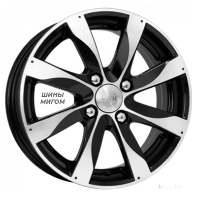K&K 6x15/4x100 ET45 D67.1 Джемини (КС617) Алмаз черный