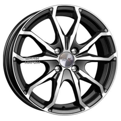 K&K 6x16/4x100 ET40 D67.1 Brent алмаз черный