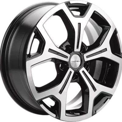 Диски Khomen Wheels 7x17/5x108 ET33 D60.1 KHW1718 (Chery Tiggo 4/4 Pro/7 Pro/Exeed LX/Omoda C5) Black-FP