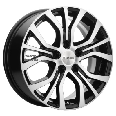 Khomen Wheels 6.5x16/5x110 ET45 D67.1 KHW1608 (DFM 580) Black-FP