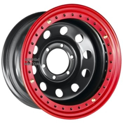 Off-Road-Wheels 10x16/6x139.7 ET-44 D110 Тойота Ниссан с бедлоком (красный) Черный