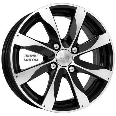 K&K 6x15/4x100 ET48 D60.1 Джемини (КС617) Алмаз черный