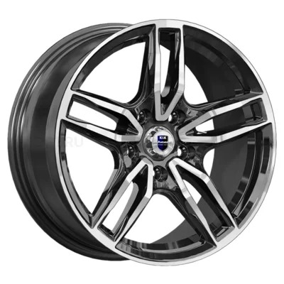 K&K 8x17/5x114.3 ET43 D67.1 Бартон алмаз черный