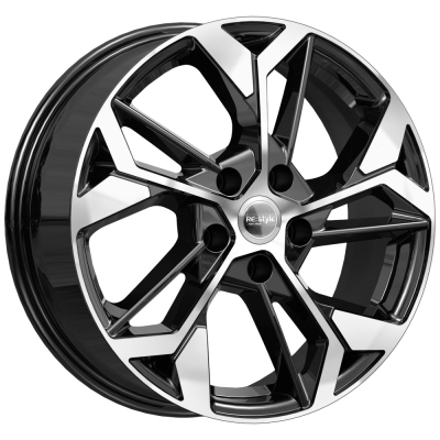 КиКРеплика 6.5x17/5x114.3 ET40 D64.1 КС1062 алмаз_черный