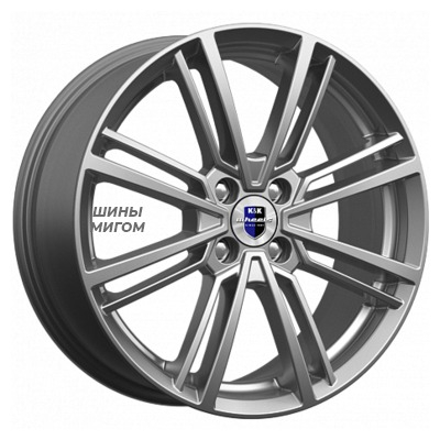 K&K 7x17/5x110 ET49 D63.4 Эрфурт дарк платинум