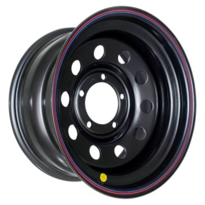 Off-Road-Wheels 10x16/5x139.7 ET-44 D110 УАЗ с бедлоком (красный) черный