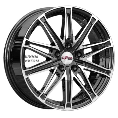 iFree 6.5x17/5x112 ET43 D66.6 Виар (КС1065) Блэк Джек