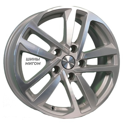 Диски Khomen Wheels 6.5x16/5x108 ET50 D63.4 KHW1612 (Focus) F-Silver-FP