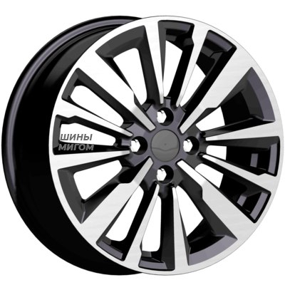 K&K 6.5x16/4x100 ET49 D54.1 Эрман (КС997) Алмаз черный