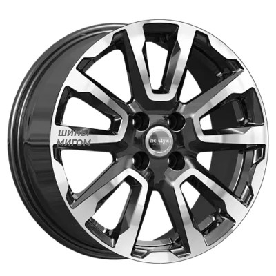 K&K 6x16/4x100 ET46 D54 КС1026 (Kia Rio) алмаз чёрный