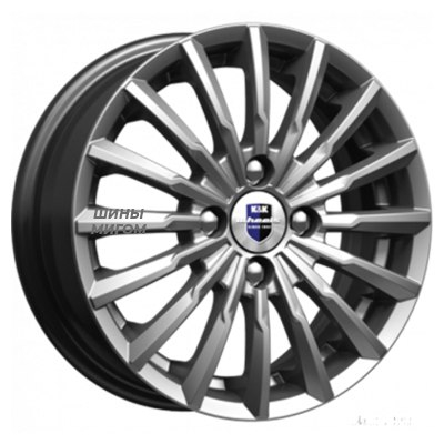 K&K 5.5x14/4x100 ET39 D56.6 Акцент-оригинал (КС641) Дарк платинум