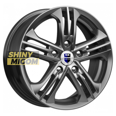 Диски K&K 6x15/5x100 ET38 D57,1 Trinity-оригинал (КС615) Дарк платинум