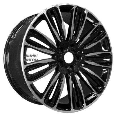 PDW 9.5x21/5x120 ET48 D72.6 5312 Gloss Black Machine Face
