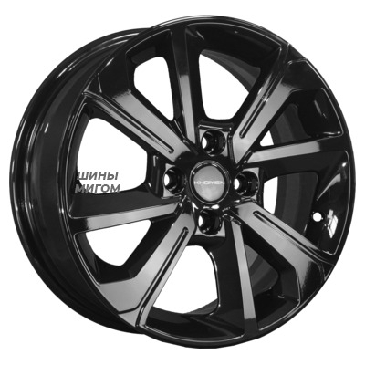 Khomen Wheels 6x15/4x100 ET40 D60.1 KHW1501 (Logan/Sandero/Xray) Black