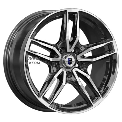 K&K 8x17/5x112 ET35 D66.6 Бартон (КС1110) Алмаз черный