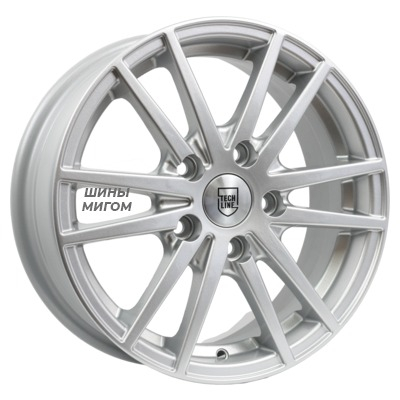 Tech Line 5.5x14/4x100 ET43 D67.1 435 Silver