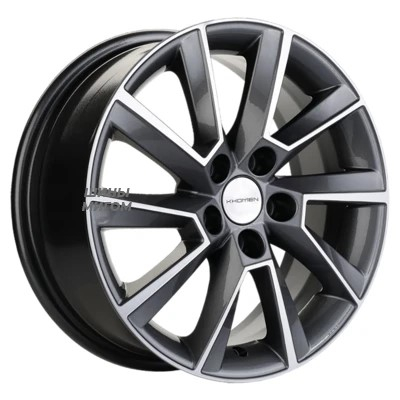 Khomen Wheels 6x16/5x105 ET39 D56.6 KHW1604 (Aveo) Gray-FP